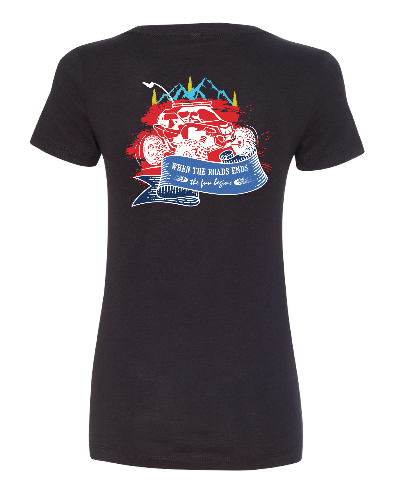 When The Road Ends | Women's V-Neck T-Shirt