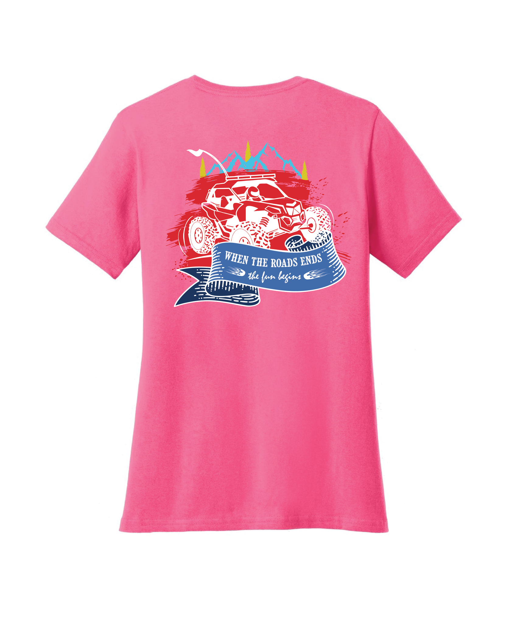 When The Road Ends | Women's V-Neck T-Shirt